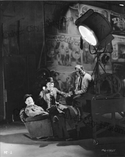 Hal Roach with Laurel and Hardy (1931)