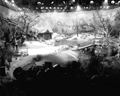 Ice skating set from It's A Wonderful Life (1946) RKO