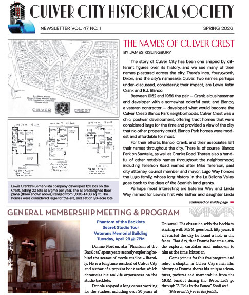 CCHS Spring 2026 Newsletter Cover