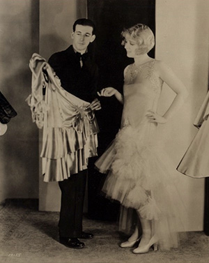 Costume Designer Adrian with one of his starlets