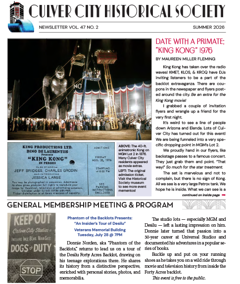 CCHS Summer 2026 Newsletter Cover