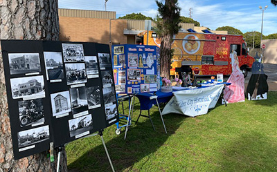 CCHS setup at Movies in the Park