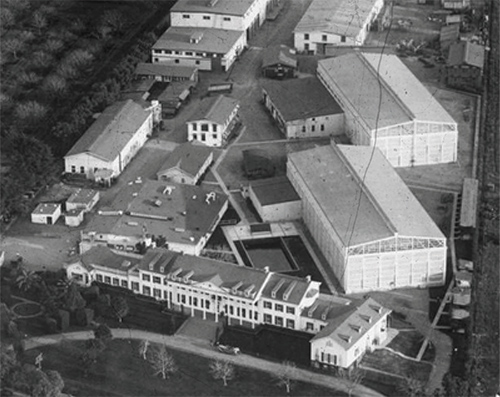 Culver Studios Bungalows Historic Aerial View