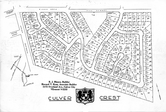 Culver Crest Neighborhood Layout Plan