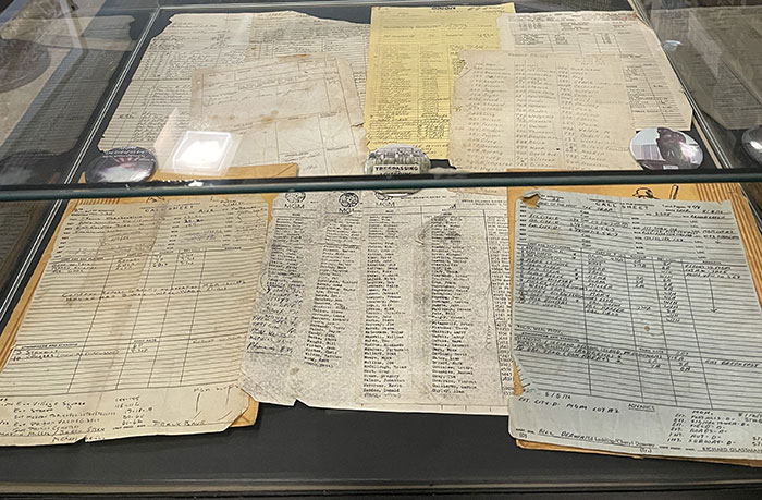 A sampling of historical Call Sheets