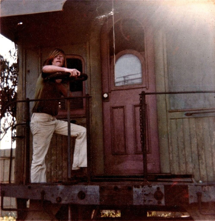Donnie Norden standing on the train from “How The West Was Won” MGM 1962