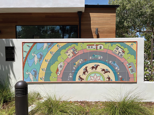 Farragut Connector Public Mural The Speedway by Sonia Romero