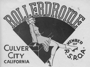 Culver City Rollerdrome patch used on skate case. (CCHS Collection)