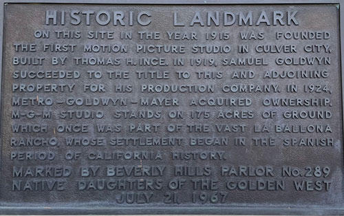 Historic Landmark Plaque for Ince Triangle