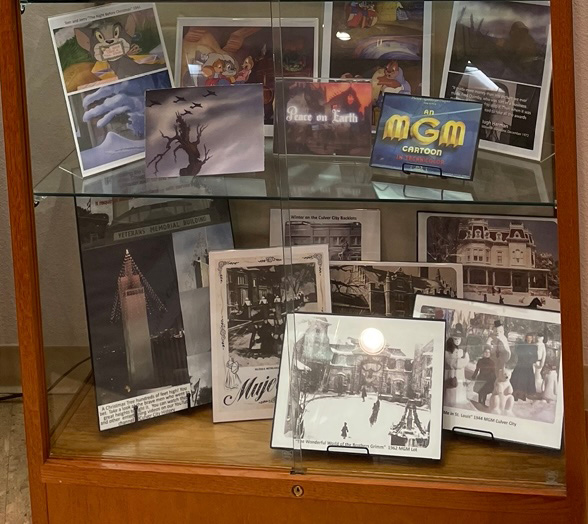 “Peace on Earth” (1939) MGM is an anti war cartoon and images of winter scenes from the former backlots of Culver City.