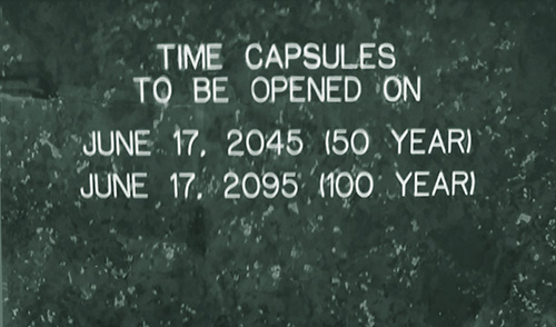 Centennial Time Capsule Plaque